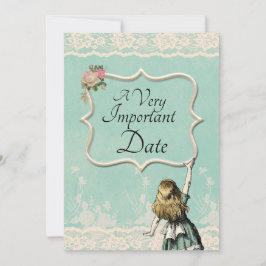 Alice i underlandet, mycket viktigt datum Bröllop Spara Datumet