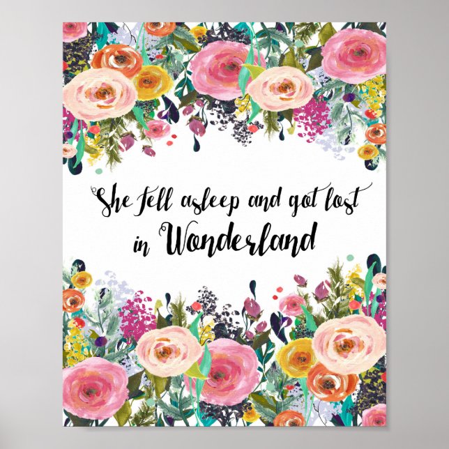 Alice i underlandet, Nursery Quote Print, Poster (Framsidan)