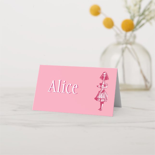 Alice i Underlandet Placeringskort (Framsida)