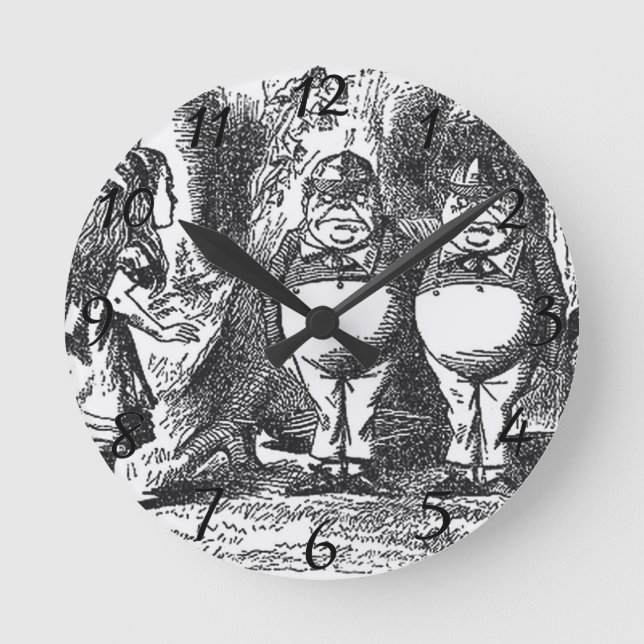 Alice i Underlandet Rund Klocka (Framsida)