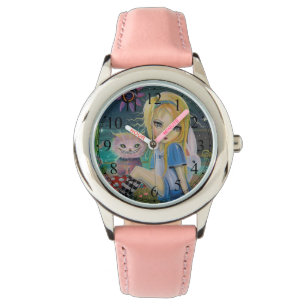 Alice i Underlandet Sagor Söt Tjejklocka Armbandsur