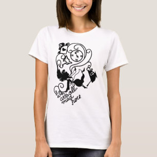Alice i Underlandet. Silhouetteillustration T-shirt