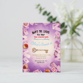 Alice I Underlandet Spara Datum Inbjudningar År