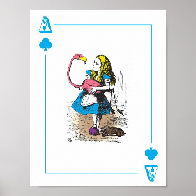 Alice i underlandet - stort spelkort poster (Framsidan)