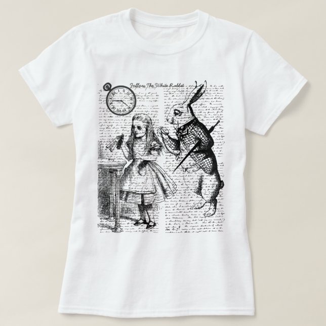 Alice i underlandet t shirt (Design framsida)