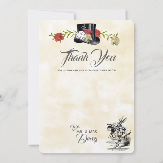 Alice i Underlandet Tackkort Tack Kort (Framsida)