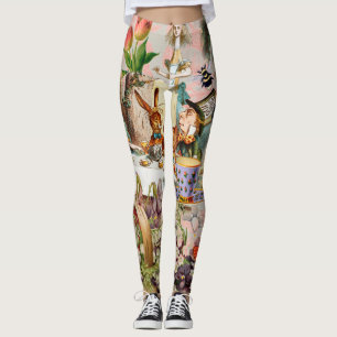 Alice i Underlandet Tekannemöte Konst Leggings