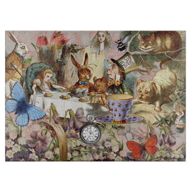 Alice i Underlandet tesällskapskaraktärer (Framsidan)
