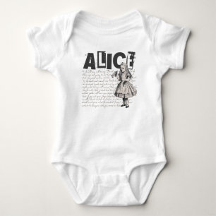 Alice i underlandet Text och Alice Image Tee Shirt