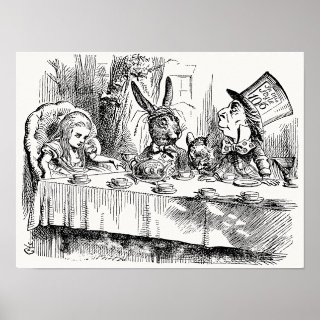 Alice i underlandet - The Mad Hatter's Tea Party Poster (Framsidan)