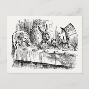 Alice i underlandet - The Mad Hatter's Tea Party Vykort