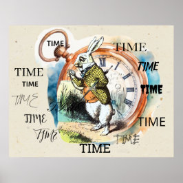 Alice i Underlandet - VIT HARE TID TID Poster