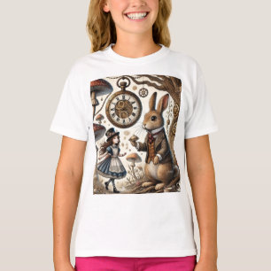 Alice i Underlandet vita kaninen T Shirt