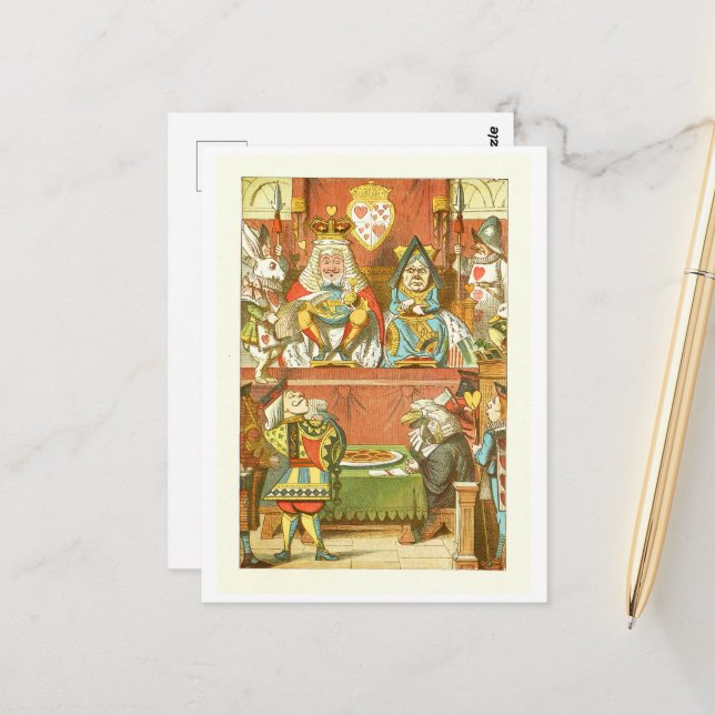 Alice i Underlandet vykort (Fram/Back In Situ)