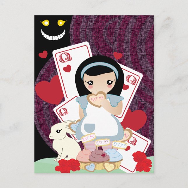 Alice i underlandet vykort (Framsida)