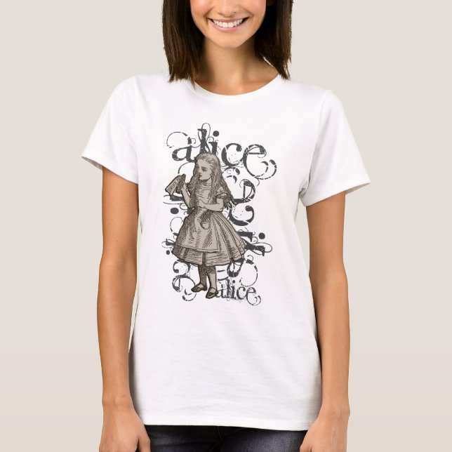 Alice i underlandGrunge Tee Shirt (Framsida)