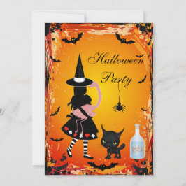 Alice i underlandhalloween festinbjudan inbjudningar