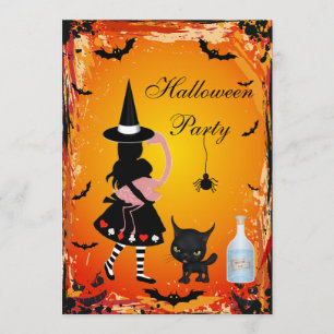 Alice i underlandhalloween festinbjudan inbjudningar