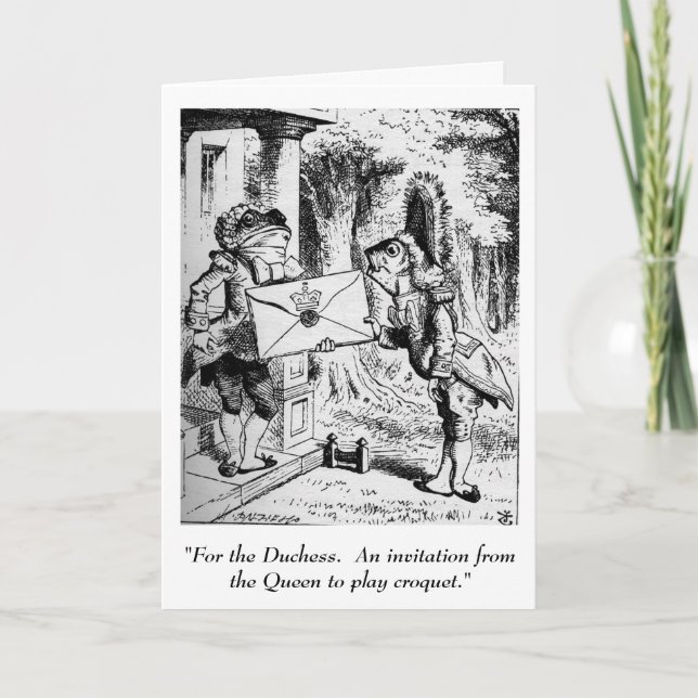 Alice i underlandinbjudan inbjudan (Framsida)