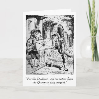 Alice i underlandinbjudan inbjudan