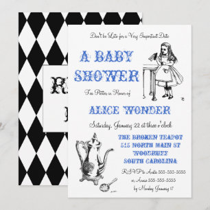 Alice i underlandinbjudan inbjudningar