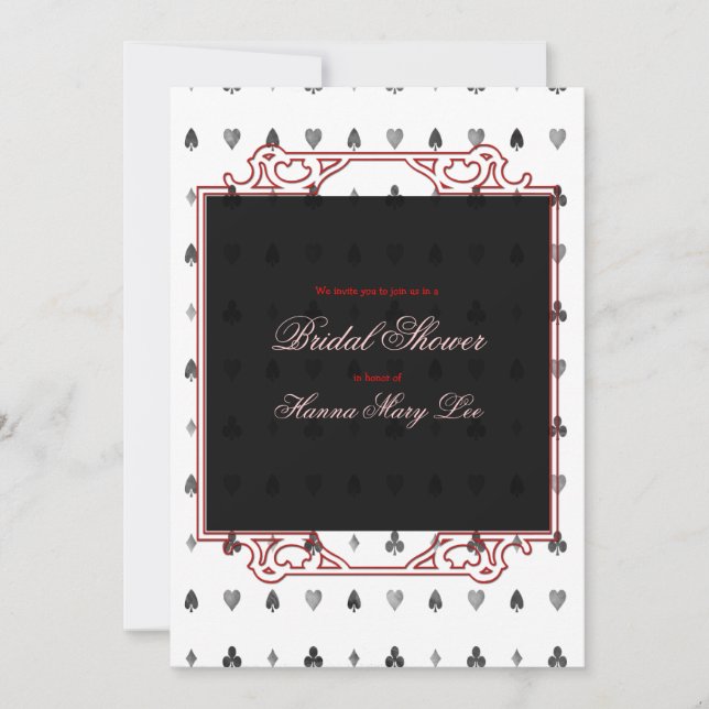 Alice i underlandinbjudningskort för möhippan inbjudningar (Framsida)