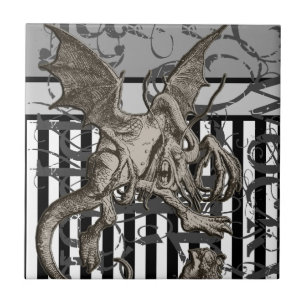 Alice i underlandJabberwocky Grunge Kakelplatta