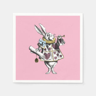 Alice i underlandkaninrosor pappersservett