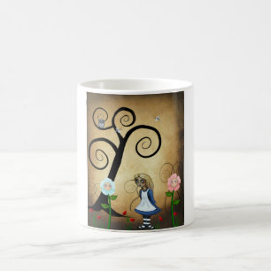 Alice i underlandkonstmugg kaffemugg