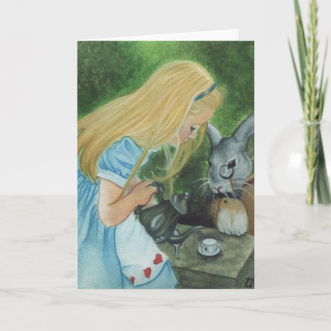 Alice i underlandkort kort (Framsida)