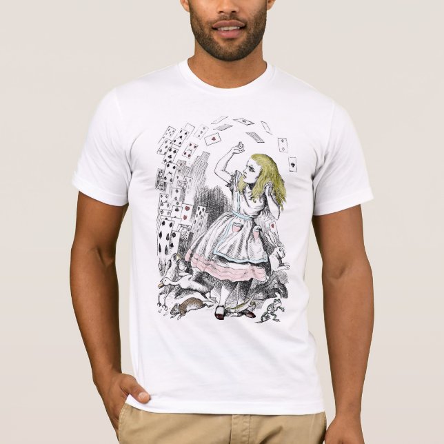 Alice i underlandkortlekT-tröja Tee (Framsida)