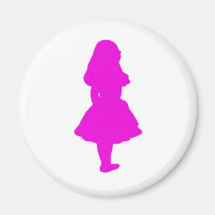 Alice i underlandlaxFuschia rosor Magnet