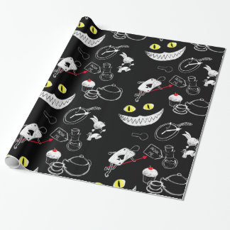 Alice i underlandmönster presentpapper