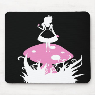 Alice i underlandmörkmousepad musmatta