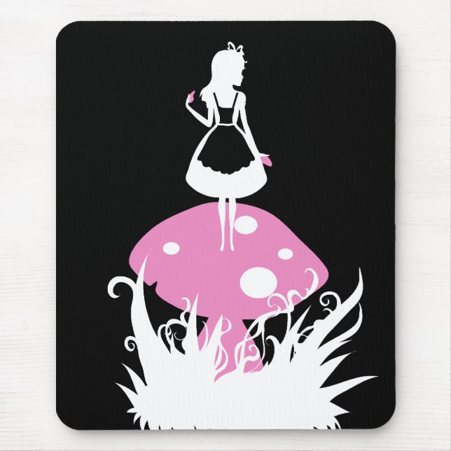 Alice i underlandmörkmousepad musmatta (Framsidan)