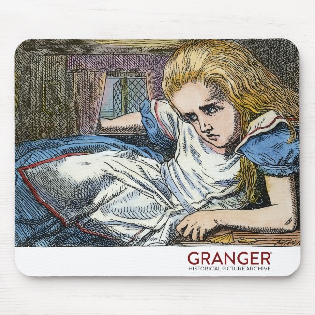 Alice i underlandmus vadderar musmatta (Framsidan)