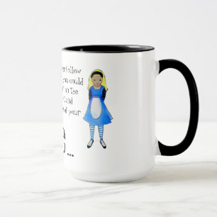 Alice i underlandquotationen (den Cherie fiskromen Mugg