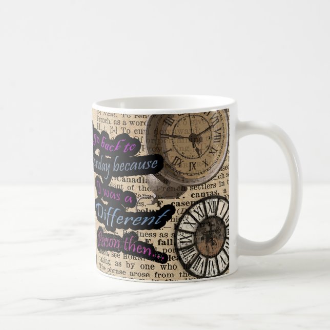 Alice i underlandresande i Time Mugg (Höger)