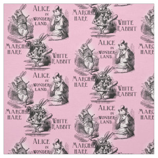 Alice i underlandrosatextil tyg