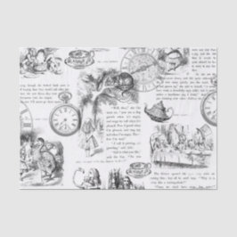 Alice i underlandsilkespapperpapper