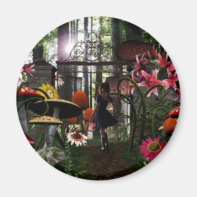 Alice i underlandsmagnet magnet (Framsidan)