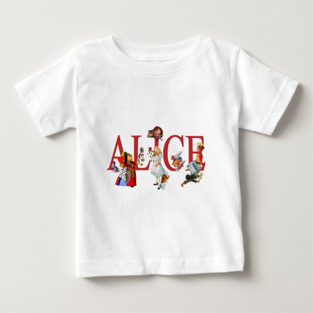 ALICE I UNDERLANDSVÄRLDEN OCH VÄNNER T-SHIRT (Framsida)