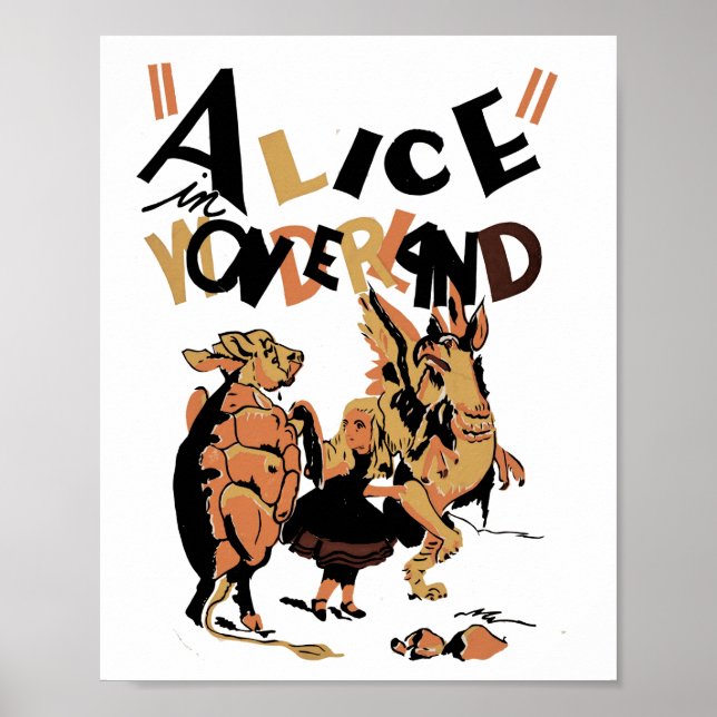 ALICE I UNDERLANDSVÄRLDEN POSTER (Framsidan)