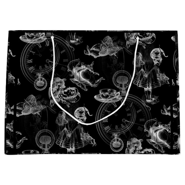 Alice i underlandTeaTime den svart gåvan hänger (Framsidan)