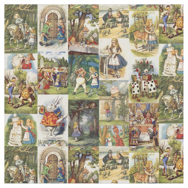 Alice i underlandtyg tyg (Närbild)