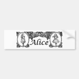 Alice i underlandvintageram bildekal