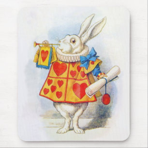 Alice i underlandvitkanin Mousepad Musmatta