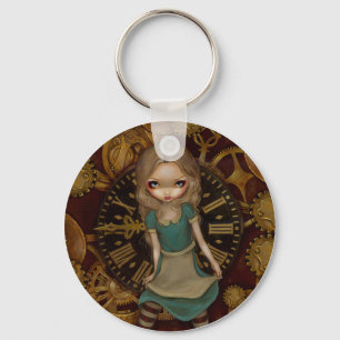 "Alice i urverk" Keychain Nyckelring