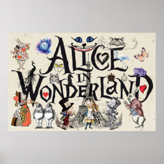 Alice i Wonderland 1865 Poster