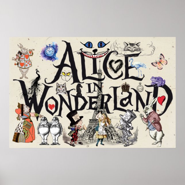 Alice i Wonderland 1865 Poster (Framsidan)